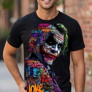 Playera Joker Estampada a Color